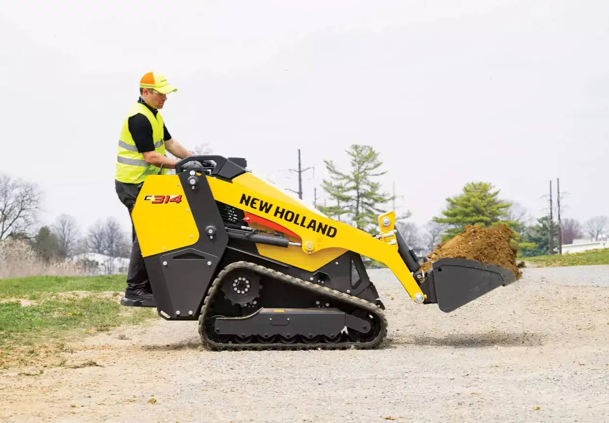 New Holland C314 stand-on mini track loader